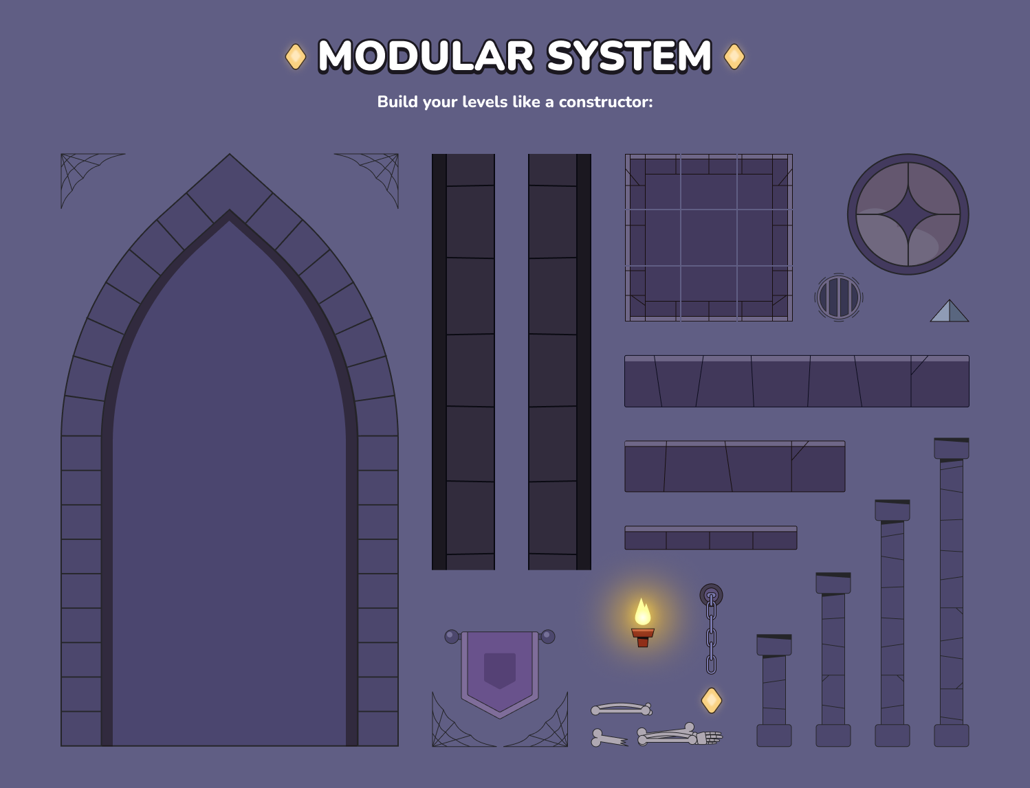 Knight Asset Gdevelop The Knight's Adventures (free assets pack) by Gamedev_Mel