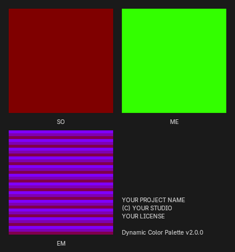 Dynamic Color Palette by Frank Winter