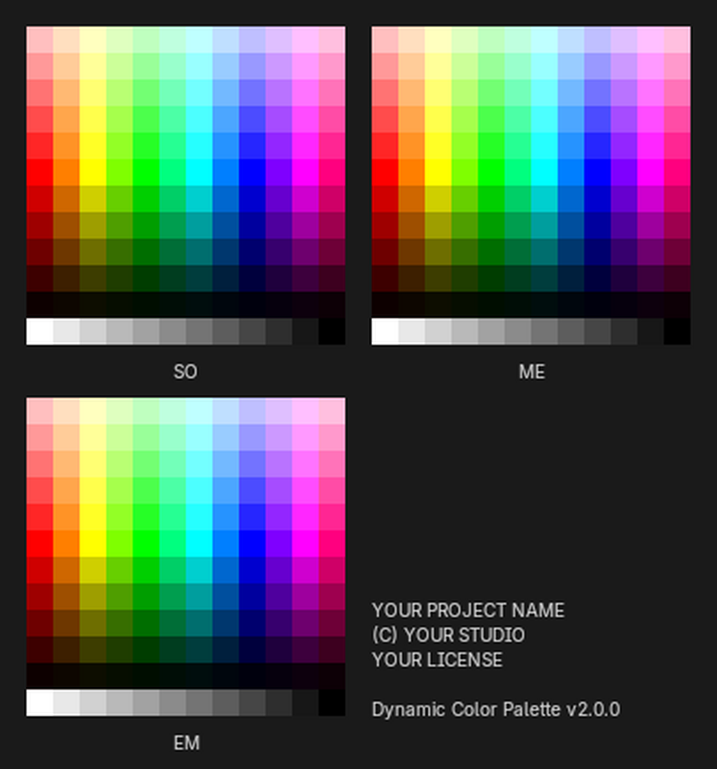 Dynamic Color Palette by Frank Winter