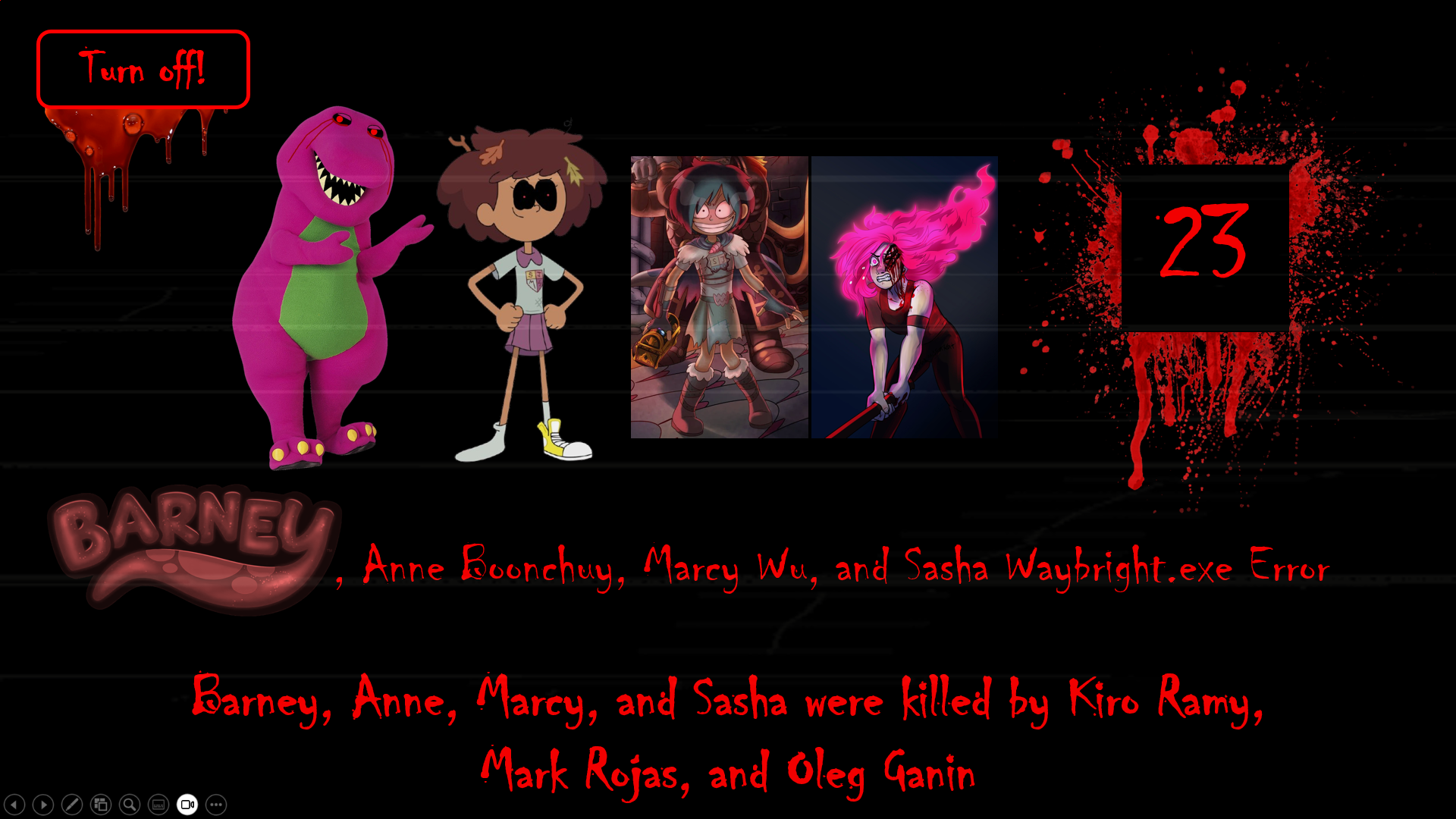 Screenshot 4 for Barney, Marcy Wu, Anne Boonchuy, and Sasha Waybright Error