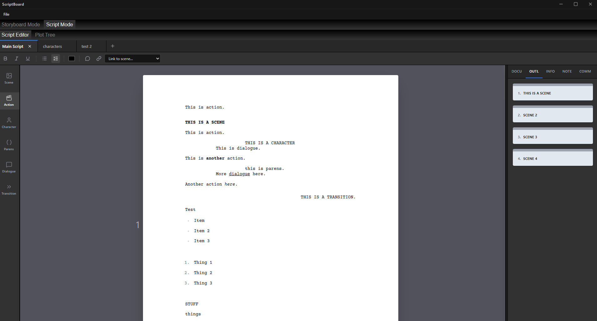 Screenshot 3 for Scriptboard