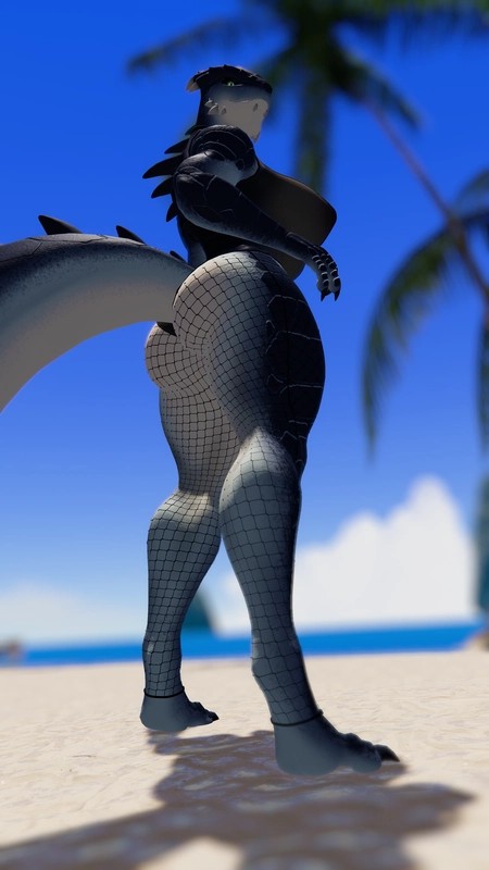 Screenshot 6 for Female Saurus Model for Blender and VRC/Quest