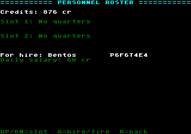 Screenshot 7 for Space Trader — Sega Genesis Port