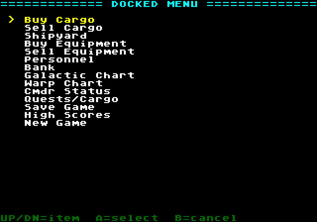 Screenshot 3 for Space Trader — Sega Genesis Port
