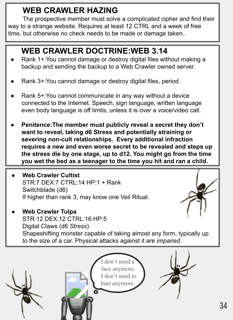 Screenshot 5 for Cult Classic:A Liminal Horror Supplement