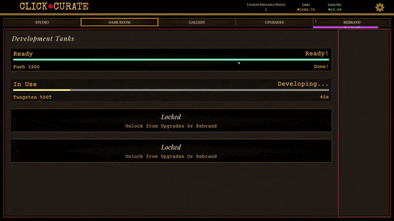 CLICK & CURATE gameplay