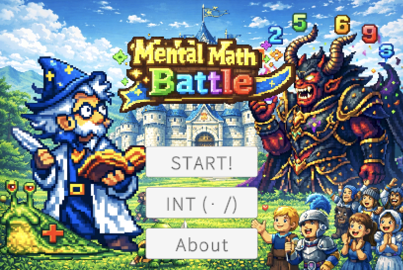 Brain Battle Math Mental Math Battle by kamekamekame