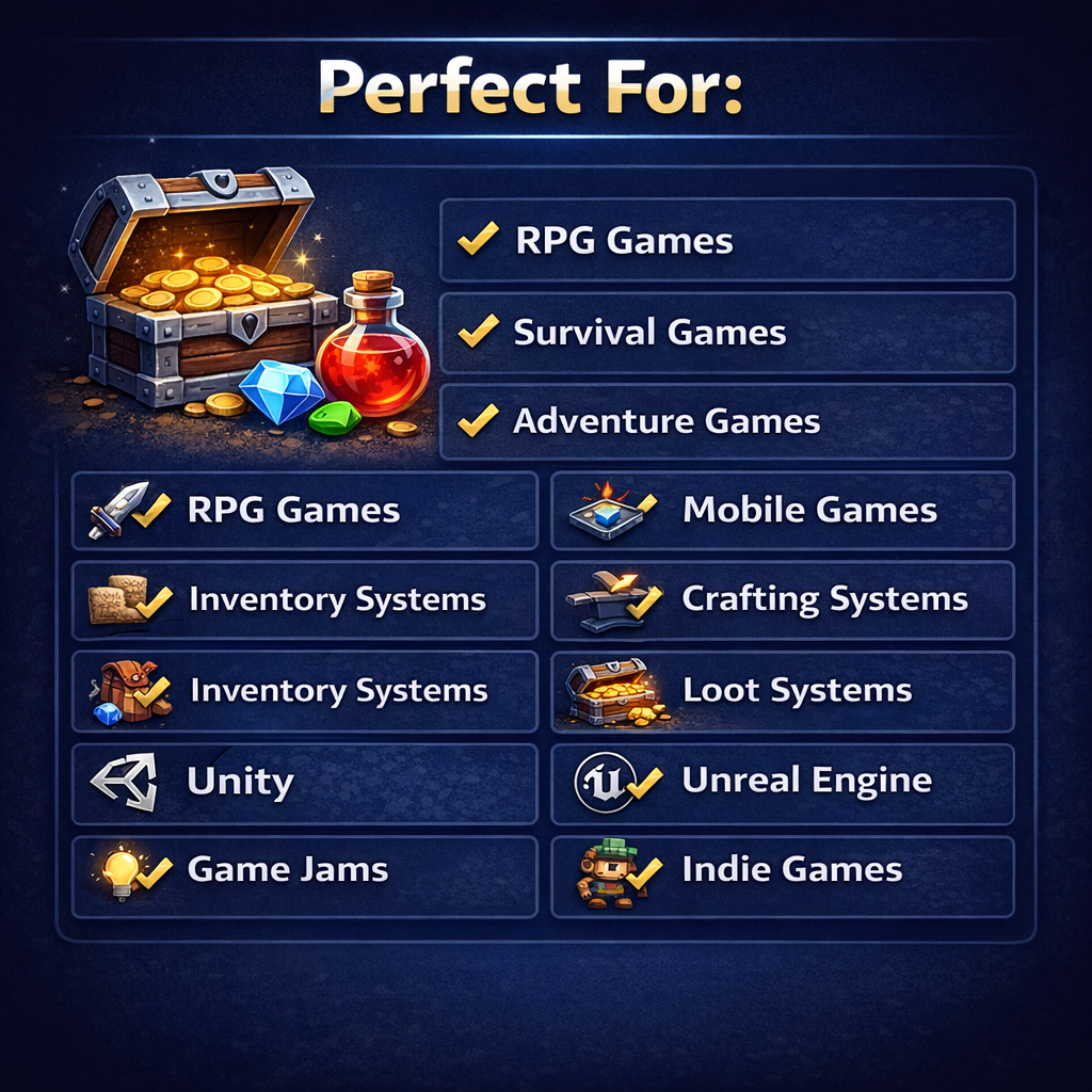 Multiple Items Inventory Game New Pack Released – Inventory & Item Sound Effects Pack - Inventory ...