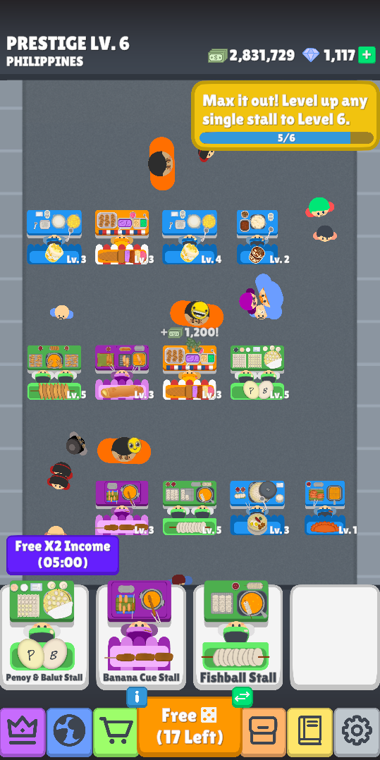 Screenshot 5 for Street Food Merge Tycoon