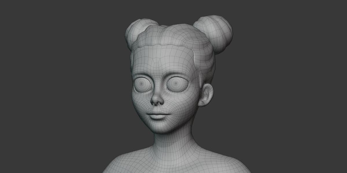Stylized Human Body Body Base Mesh 3D Model – IK/FK Rig + Face Rig by ...