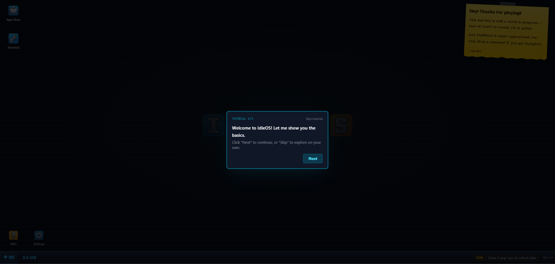 Screenshot 2 for The IdleOS