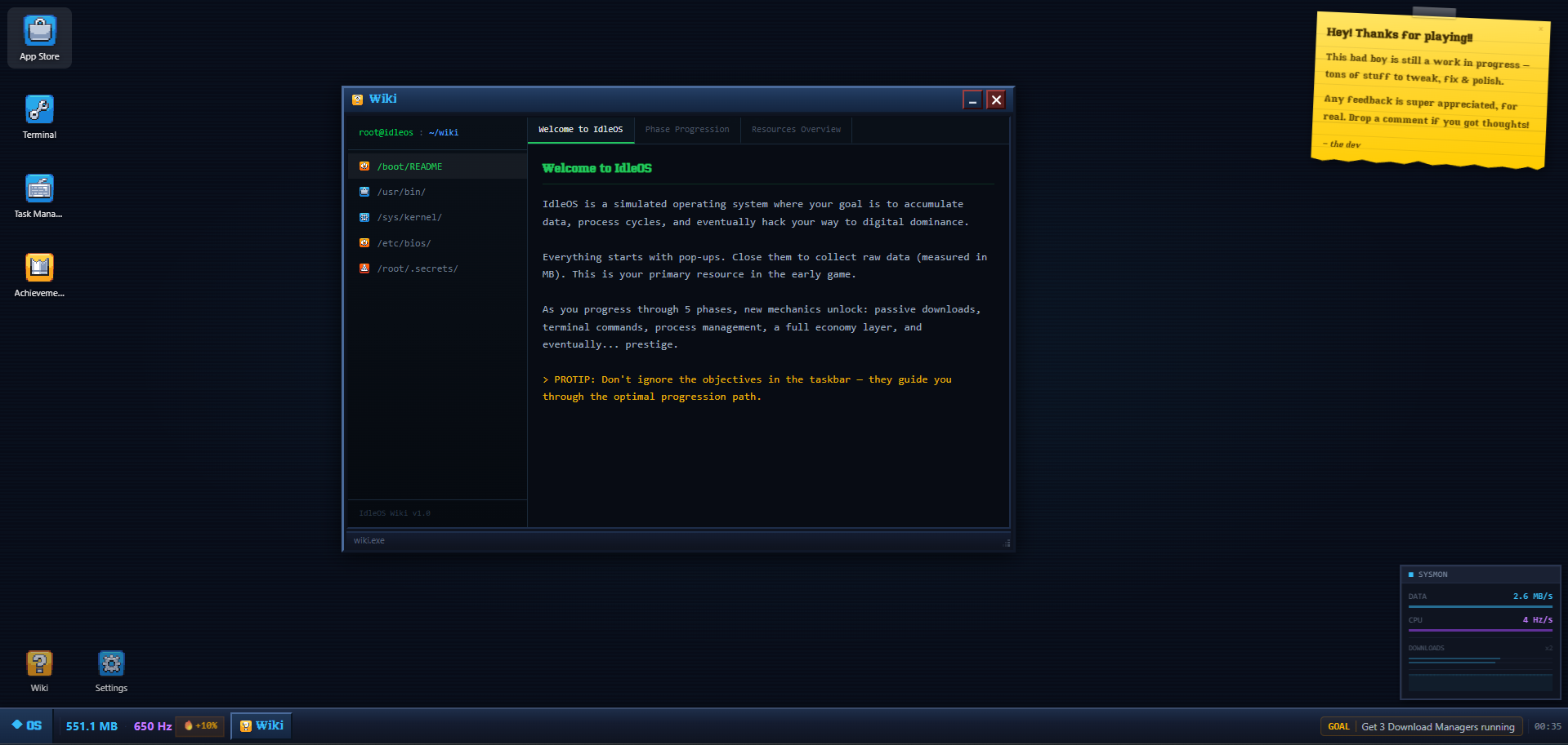 Screenshot 4 for The IdleOS