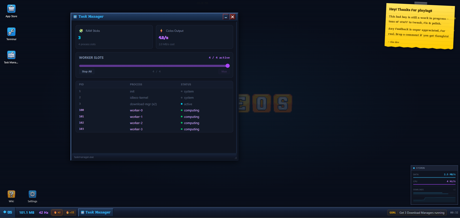 Screenshot 3 for The IdleOS