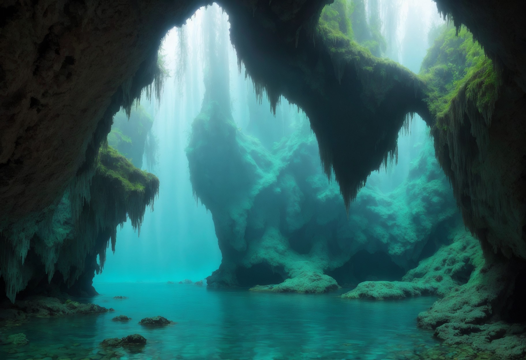 Grotto Background Free Hidden Grotto Cave Backgrounds (VN-Friendly, Character Ready) by ...