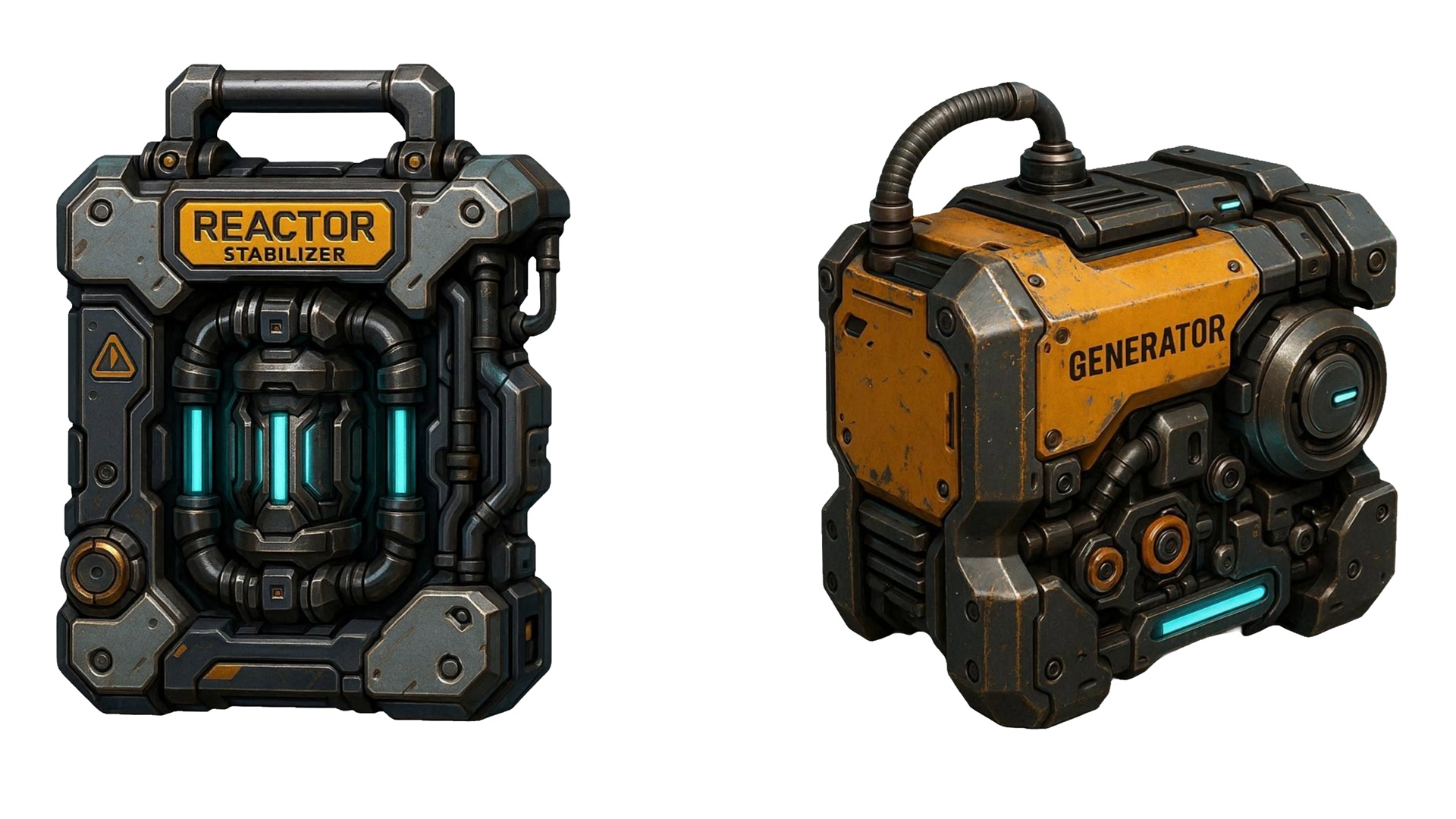 Cyberpunk Tactical: Power Modules & Plasma Reactors by Aura Design Assets