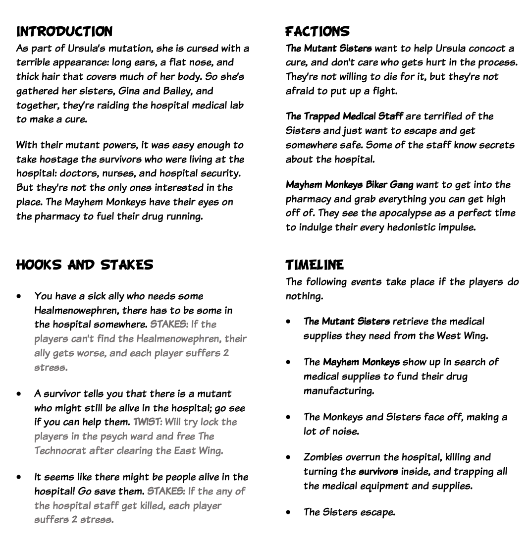 Screenshot 3 for Batty Bio Lab Breakout: An Adventure Module for Super Dead