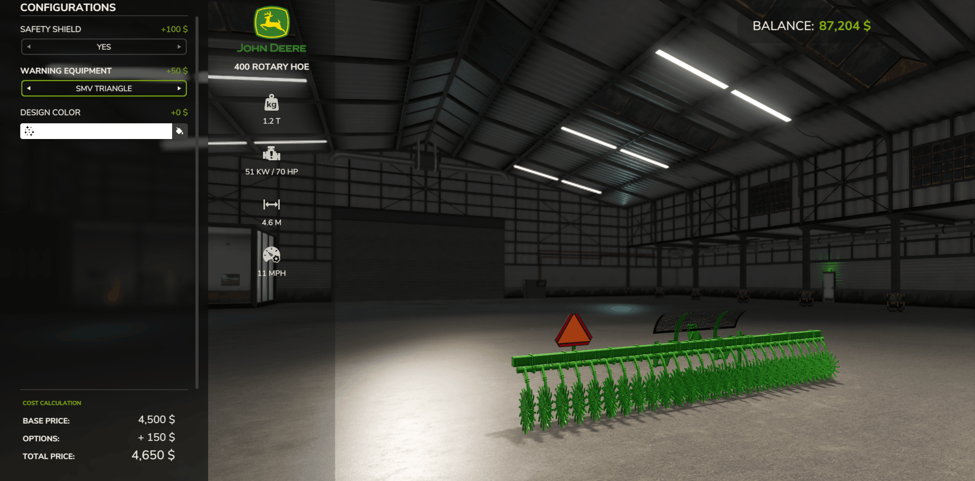 Screenshot 3 for John Deere 400 Rotary Hoe