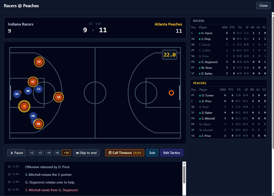 Screenshot 4 for Basketball Hoops Manager