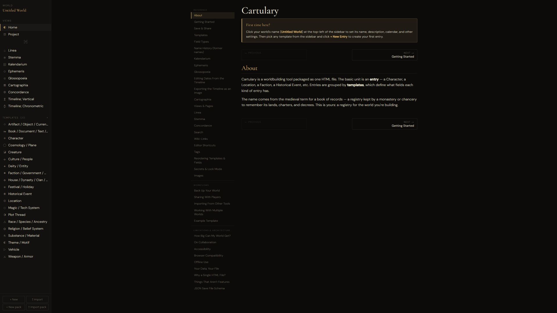 Screenshot 2 for Cartulary