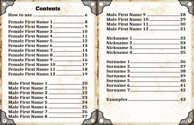 Name Maker Volume 6 - Pirates by Ennead Games
