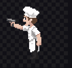 Chef pixel art with animations in 4 directions by Shawn.Yao