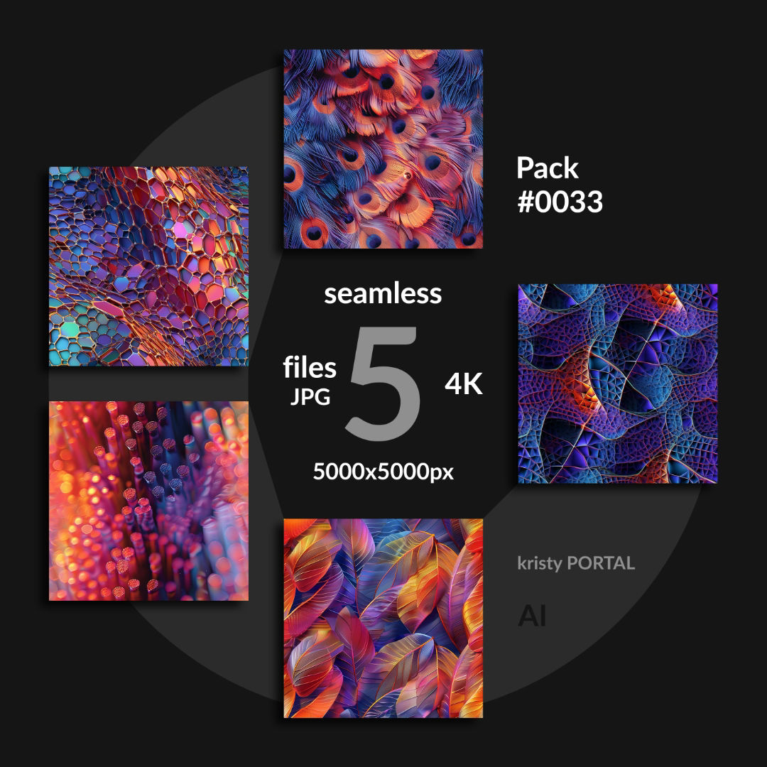 Texture Format Pack #0033 - 5 Seamless Textures 4K ($5) by kristy PORTAL
