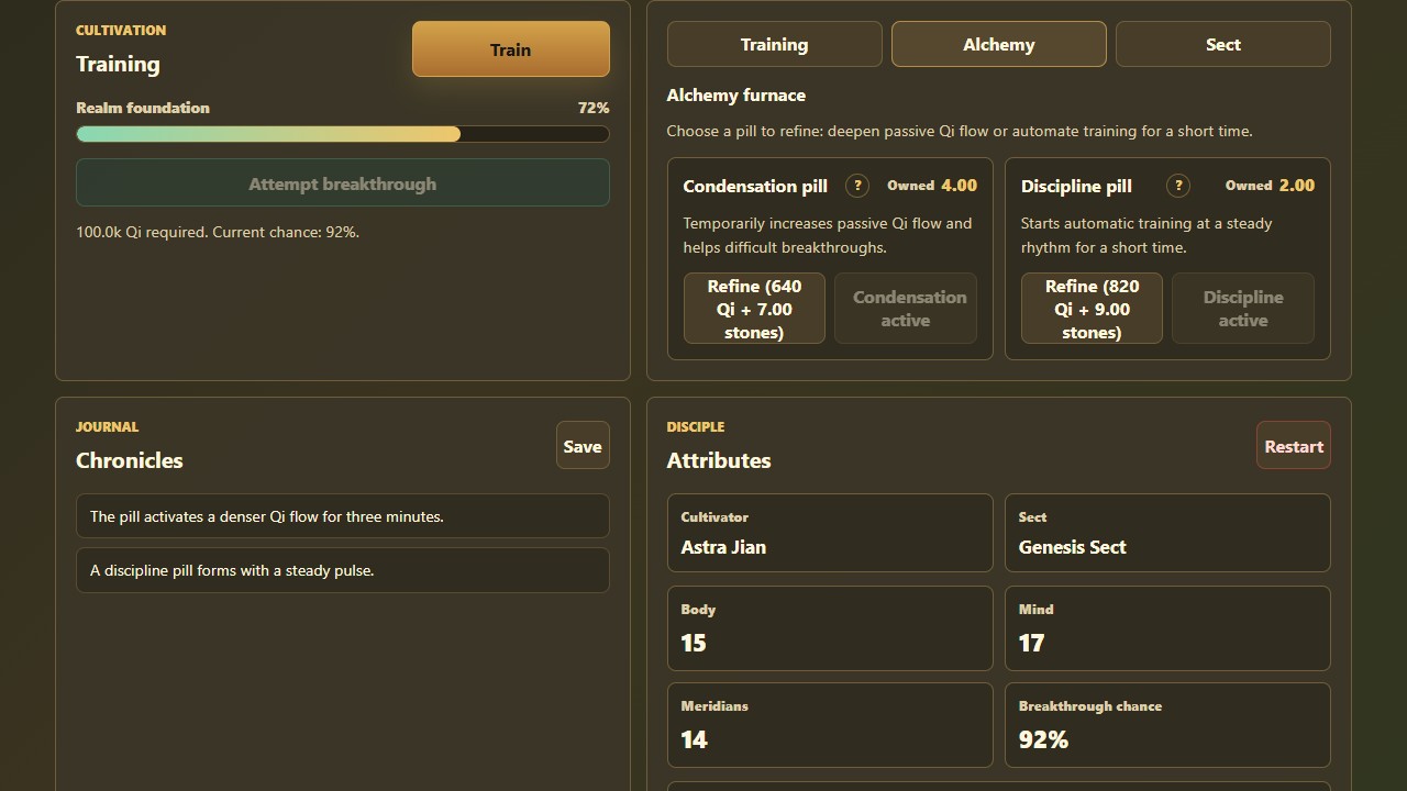 Screenshot 4 for Cultivation Genesis