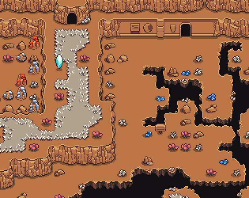 2D Cave Tileset by Benvictus