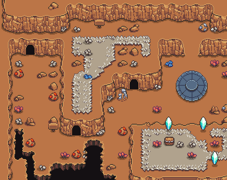 2D Cave Tileset by Benvictus
