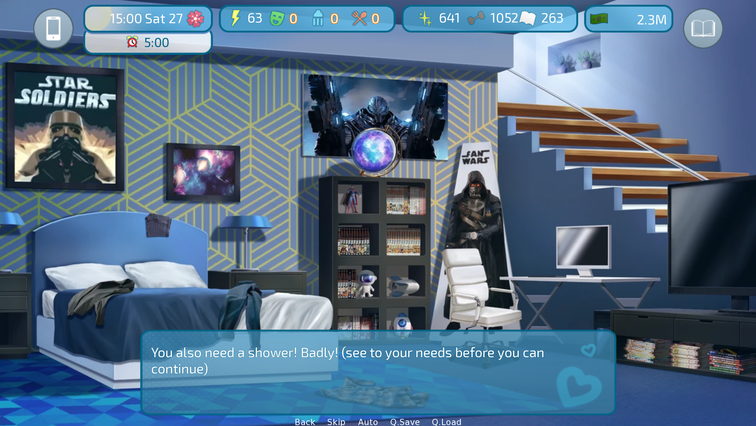 Screenshot 5 for Love & Sex: Second Base - Hibernate - advance time 2 weeks