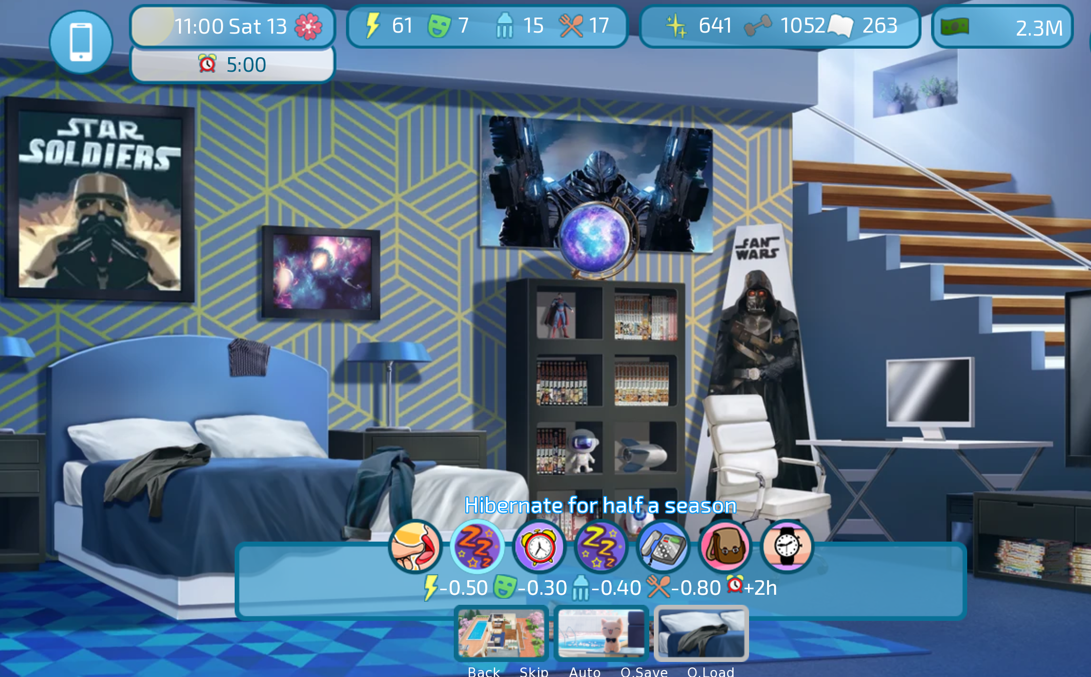 Screenshot 2 for Love & Sex: Second Base - Hibernate - advance time 2 weeks