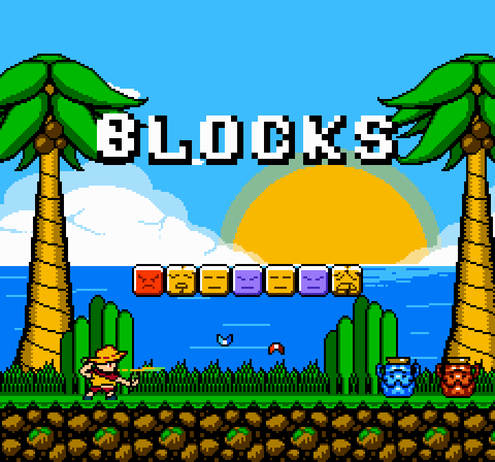 Bitblockyblock Game Breakable blocks, Mario 8-bit style by ShockPixels