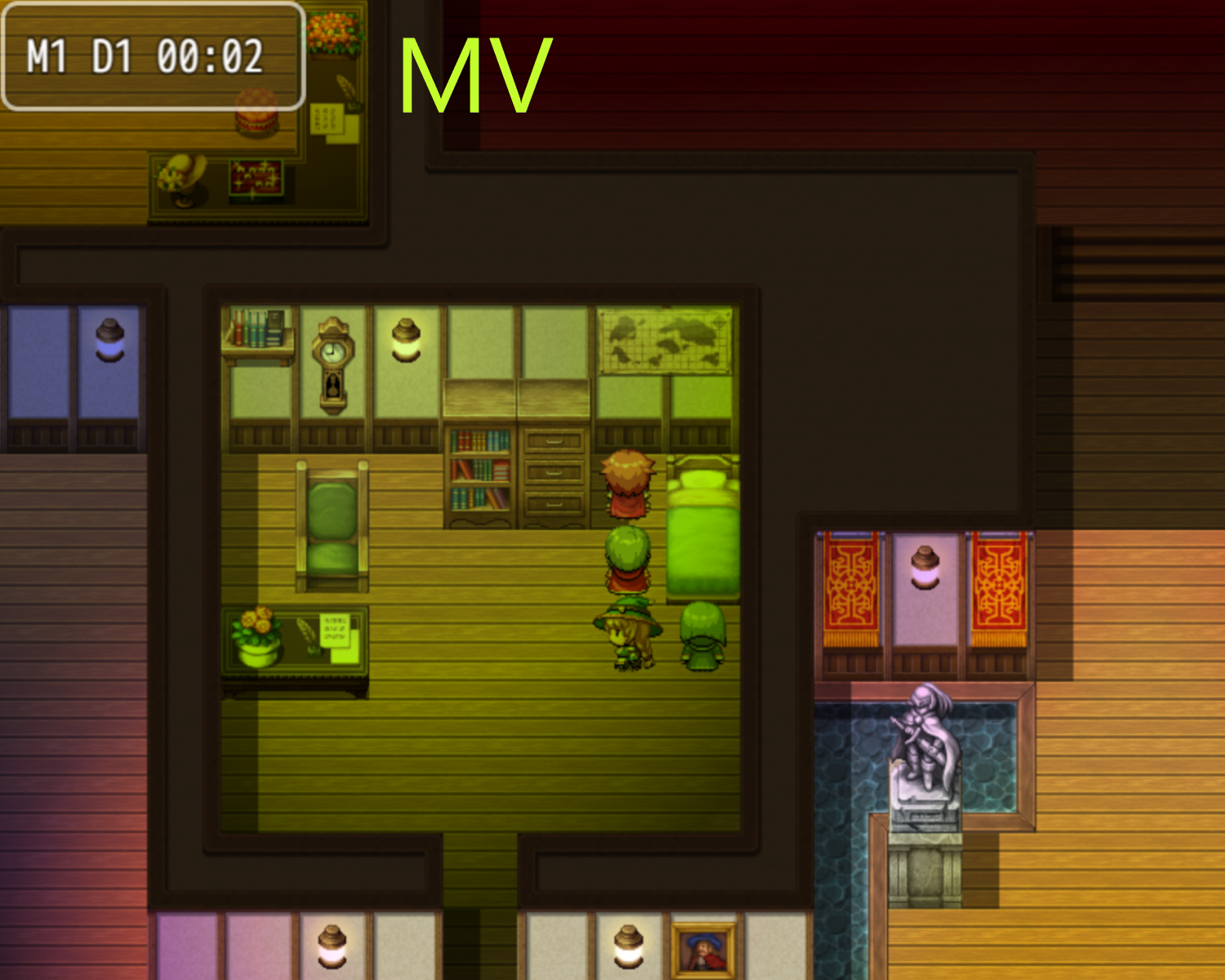 RPG Maker MZ MV Plugin - Simple Lighting and Timing System by CFpandaRPG