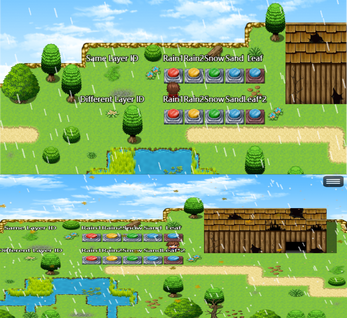 RPG Maker MZ Plugin - Map and Battle EZweather by CFpandaRPG