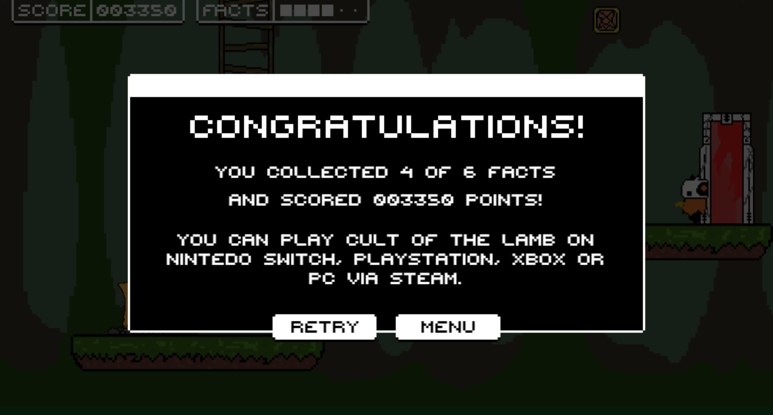 Screenshot 5 for Pixels of the Past: Cult of the Lamb Edition