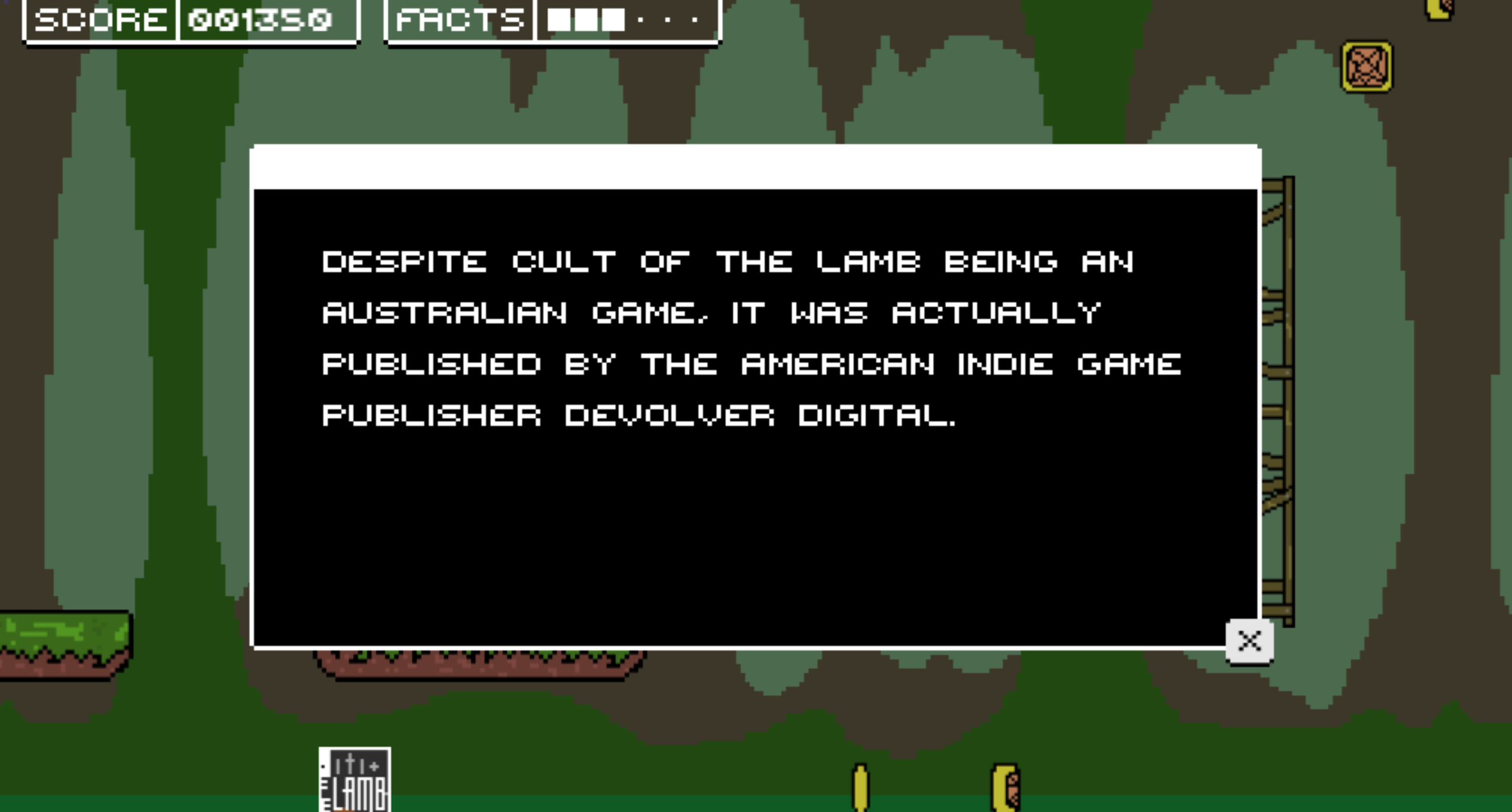 Screenshot 3 for Pixels of the Past: Cult of the Lamb Edition