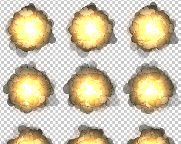 Explosion Scratch Effect SpriteSheet Explosion Effects Vol 2 by CreepyCat