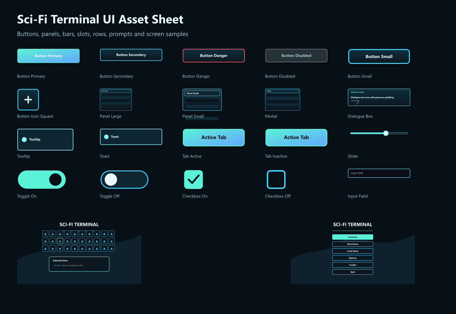 Menu Ui Game Rts indie Game UI Kit – Menus, HUDs & Interface Systems (3 Themes) by ...