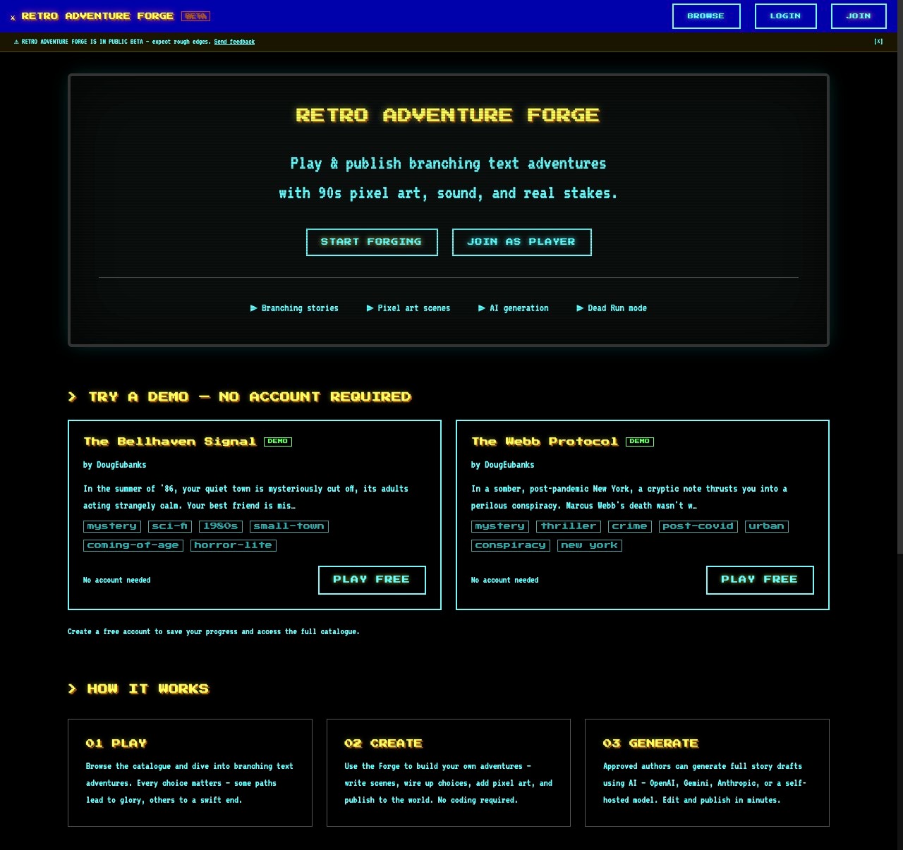 Screenshot 2 for Retro Adventure Forge