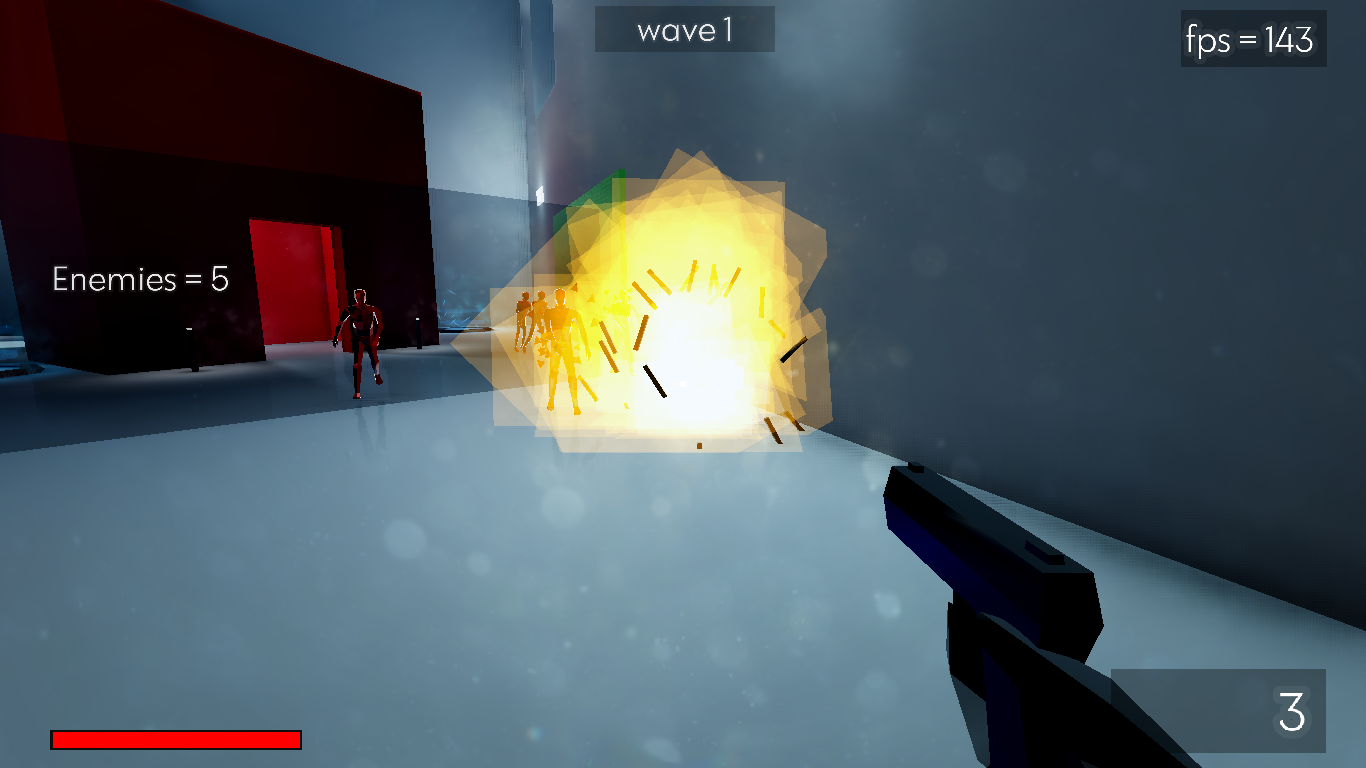 Screenshot 2 for Unnamed Superhot-inspired Arena Shooter