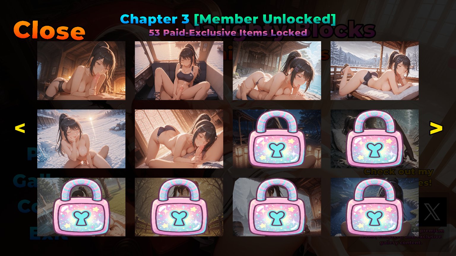 Screenshot 8 for Naughty Blocks: The White Room’s Secrets [Classroom of the Elite]