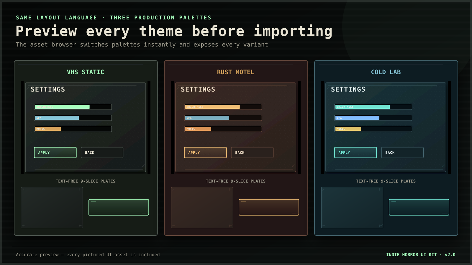 Survival Horror UI Kit – Menus, Inventory, Notes & Interaction Prompts ...