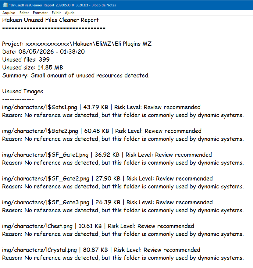 Screenshot 9 for Unused File Cleaner for RPG Maker MV/MZ