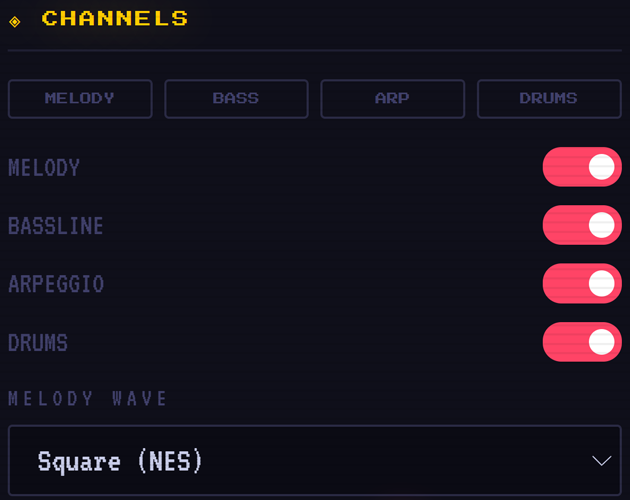 Screenshot 2 for 8-Bit Music Generator