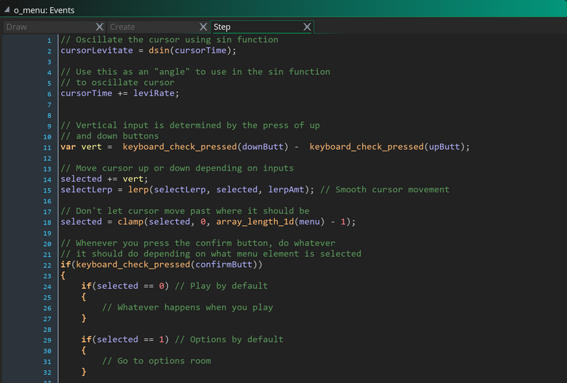 Easy Menu System - Game Maker Studio 2 by Conradical Games