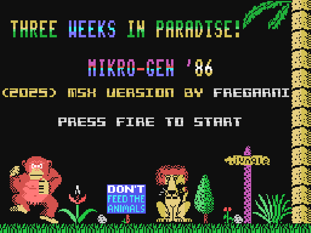 Three Weeks In Paradise (MSX) by fregarni
