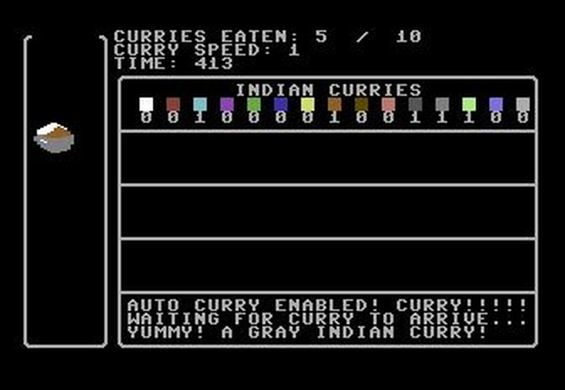 Rose's Curry Clicker for Commodore 64 by gazuntagames