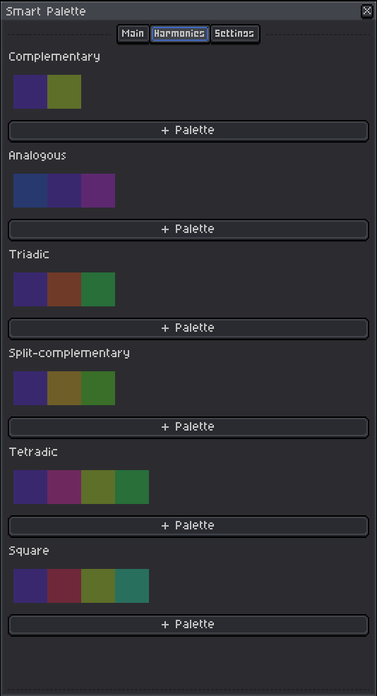 Screenshot 3 for [Aseprite] Smart Palette