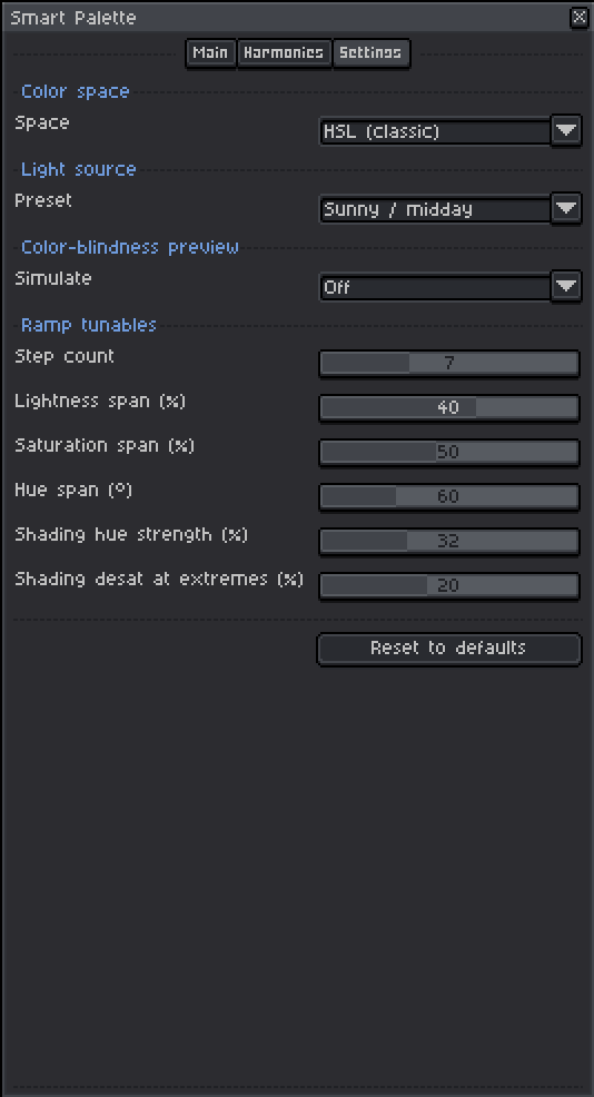 Screenshot 4 for [Aseprite] Smart Palette