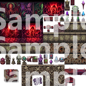 Call of Cthulhu Pixel Art Tileset by Cute SCKR